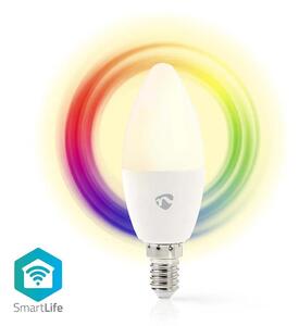 Nedis WIFILRC10E14 - LED RGB Dimmable λαμπτήρας E14/4,9W/230V Wi-Fi 2700-6500K