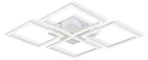 Top Light - LED Πλαφονιέρα οροφής ντιμαριζόμενη R4xLED/16,25W/230V γωνιακός λευκό + RC