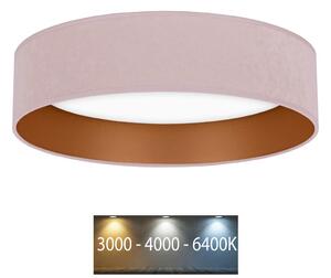 Brilagi - LED Φωτιστικό οροφής VELVET LED/24W/230V 3000/4000/6400K ροζ/χρυσό