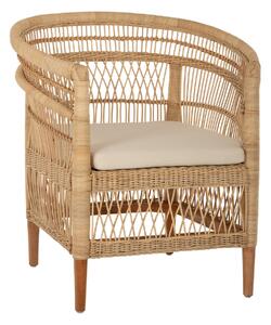 ΠΟΛΥΘΡΟΝΑ MALAWI HM9635.04 ΞΥΛΟ ΜΑΟΝΙ ΕΠΕΝΔΥΣΗ RATTAN ΛΕΥΚΟ ΜΑΞΙΛΑΡΙ ΚΑΘΙΣΜΑΤΟΣ 80x70x86Υεκ