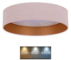 Brilagi - Φωτιστικό οροφής LED VELVET STAR LED/24W/230V δ. 40 cm ροζ/χρυσό