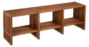 ΚΟΝΣΟΛΑ NYA HM9831 ΜΑΣΙΦ ΞΥΛΟ TEAK ΣΕ ΦΥΣΙΚΟ ΧΡΩΜΑ 130x29,5x46Υ εκ