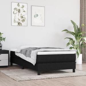 VidaXL Πλαίσιο Κρεβατιού Boxspring Μαύρο 90x190 εκ. Υφασμάτινο