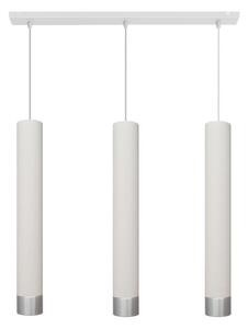 LED Κρεμαστό φωτιστικό οροφής TUBA 3xGU10/4,8W/230V λευκό/ματ χρώμιο