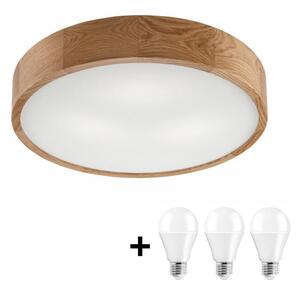 Φωτιστικό οροφής LED OAK 3xE27/10W/230V δρυς δ. 47 cm