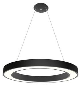 LED2 - Κρεμαστό φωτιστικό οροφής LED SATURN LED/80W/230V 3000K διάμετρος 80 cm μαύρο