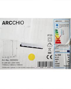 Arcchio - Led Dimmable κρεμαστό φωτιστικό οροφής OLINKA 5xLED/5,4W/230V