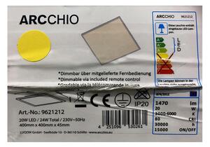 Arcchio - Φωτιστικό οροφής LED Dimmable PHILIA LED/20W/230V 3000-6000K + RC