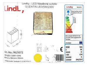 Lindby - Φωτιστικό τοίχου LED QUENTIN LED/5W/230V