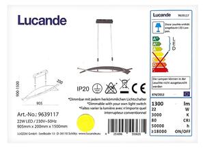 Lucande - LED Dimmable κρεμαστό φωτιστικό οροφής ράγα MARIJA LED/22W/230V