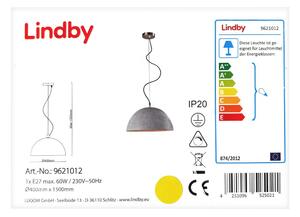 Lindby - Κρεμαστό φωτιστικό οροφής JELIN 1xE27/60W/230V