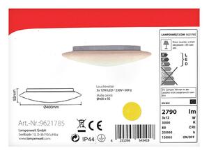 Lindby - LED Dimmable φωτιστικό οροφής TOAN IP44