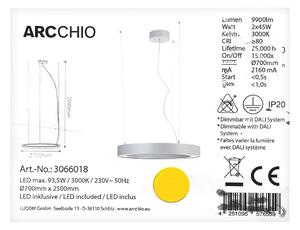 Arcchio - Κρεμαστό φωτιστικό οροφής LED PIETRO 2xLED/45W/230V