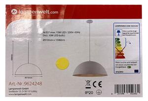 Lampenwelt - Κρεμαστό φωτιστικό οροφής LED 1xE27/10W/230V