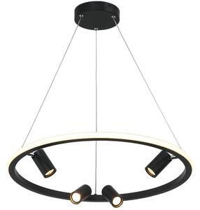 Zambelis 22012 - Led Dimmable κρεμαστό φωτιστικό οροφής LED/47W/230V διάμετρος 60 cm μαύρο