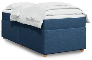 VidaXL Κρεβάτι Boxspring με Στρώμα Μπλε 100 x 200 εκ. Υφασμάτινο