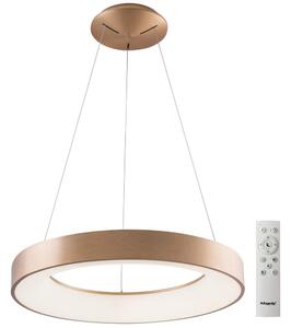 Azzardo AZ5013 - Led Dimmable κρεμαστό φωτιστικό οροφής SANTANA LED/80W/230V χρυσαφί + RC