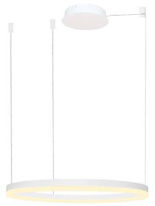 Azzardo AZ4959 - Led Dimmable κρεμαστό φωτιστικό οροφής HALO LED/56W/230V διάμετρος 80 cm λευκό