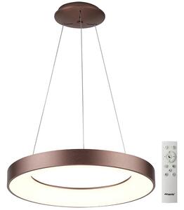 Azzardo AZ5011 - Led Dimmable κρεμαστό φωτιστικό οροφής SANTANA LED/80W/230V καφέ + RC