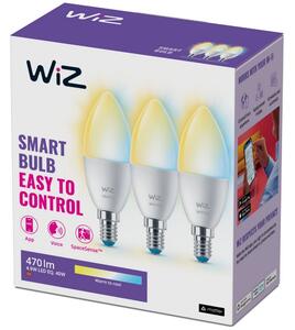 ΣΕΤ 3x Λαμπτήρας Dimming LED C37 E14/4,9W/230V 2700-6500K CRI 90 Wi-Fi - WiZ