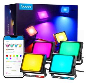 Govee - ΣΕΤ 4x Flood Lights Εξωτερικού χώρου SMART LED lights Wi-Fi IP66