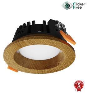 APLED - Φωτιστικό LED RONDO WOODLINE LED/3W/230V 3000K διάμετρος 9 cm μασίφ ξύλο δρυς