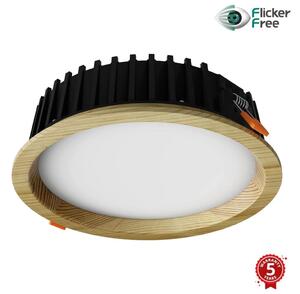 APLED-Φωτιστικό LED RONDO WOODLINE LED/12W/230V 3000K διάμετρος 20 cm πεύκο μασίφ ξύλο