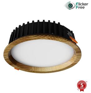 APLED - Φωτιστικό LED RONDO WOODLINE LED/6W/230V 3000K διάμετρος 15 cm δρυς μασίφ ξύλο