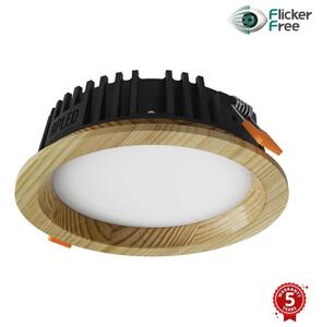 APLED - Φωτιστικό LED RONDO WOODLINE LED/6W/230V 4000K διάμετρος 15 cm πεύκο μασίφ ξύλο