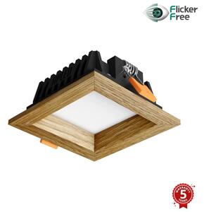 APLED - Φωτιστικό LED SQUARE WOODLINE LED/3W/230V 3000K 9x9 cm δρυς μασίφ ξύλο