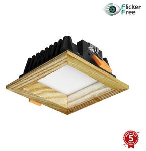 APLED - Φωτιστικό LED SQUARE WOODLINE LED/3W/230V 3000K 9x9 cm μασίφ ξύλο τέφρας