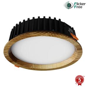 APLED - Φωτιστικό LED RONDO WOODLINE LED/12W/230V 4000K διάμετρος 20 cm δρυς μασίφ ξύλο