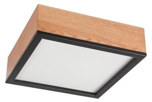 Φωτιστικό οροφής OAK SQUARE 2xE27/15W/230V 31x31 cm δρυς/μαύρο