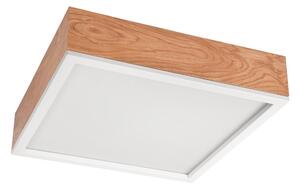 Φωτιστικό οροφής OAK SQUARE 4xE27/15W/230V 39x39 cm δρυς/λευκό