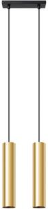 Sollux SL.1241 - Πολύφωτο με συρματόσχοινο LAGOS 2xGU10/10W/230V χρυσαφί