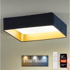 Brilagi-LED Φωτιστικό dimming VELVET SQUARE LED/36W/230V Wi-Fi Tuya+RC σκούρο μπλε