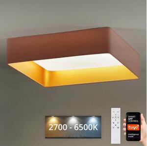 Brilagi-LED Φωτιστικό dimming VELVET SQUARE LED/36W/230V Wi-Fi Tuya+RC ροζ