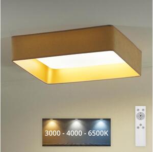 Brilagi - LED Φωτιστικό dimming VELVET SQUARE LED/24W/230V + RC μπεζ