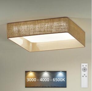 Brilagi - LED Φωτιστικό dimming VELVET SQUARE LED/24W/230V + RC καφέ