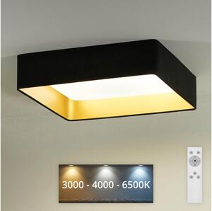 Brilagi - LED Φωτιστικό dimming VELVET SQUARE LED/24W/230V + RC μαύρο