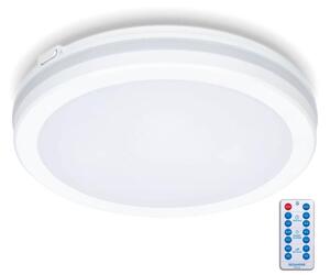 Φωτιστικό οροφής μπάνιου LED με αισθητήρα LED/18W/230V διάμετρος 30 cm λευκό + RC