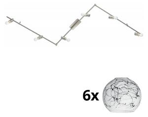 Eglo - LED Σποτ MY CHOICE 6xE14/4W/230V χρώμιο/λευκό/μαύρο