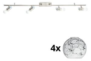 Eglo - LED Σποτ MY CHOICE 4xE14/4W/230V χρώμιο/λευκό/μαύρο