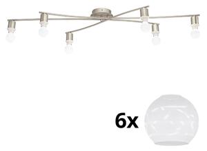 Eglo - Φωτιστικό οροφής LED MY CHOICE 6xE14/4W/230V χρώμιο/λευκό