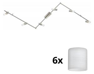 Eglo - LED Σποτ MY CHOICE 6xE14/4W/230V χρώμιο/λευκό