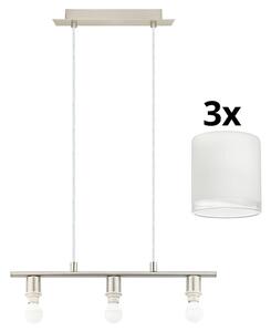 Eglo - Κρεμαστό φωτιστικό οροφής LED MY CHOICE 3xE14/4W/230V χρώμιο/λευκό