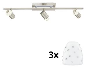 Eglo - LED Φωτιστικό σποτ MY CHOICE 3xE14/40W/230V χρώμιο/λευκό