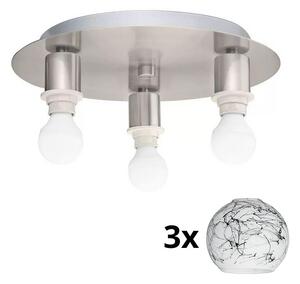 Eglo - Φωτιστικό οροφής LED MY CHOICE 3xE14/4W/230V χρώμιο/λευκό/μαύρο