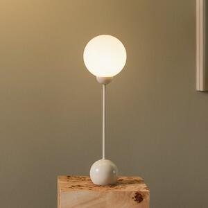 Globen Lighting Επιτραπέζιο φωτιστικό Ripley μπεζ, ύψος 52 εκ., σίδερο/γυαλί, Μπεζ, Σαλόνι / τραπεζαρία, Μέταλλο, σχεδιασμός