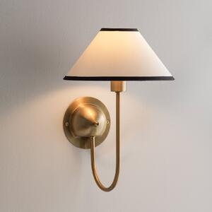 Globen Lighting Απλίκα IRIS, κρεμ, ύψος 32 εκ., Μπεζ, Σαλόνι / τραπεζαρία, Ύφασμα / Κλωστοϋφαντουργία, Σκανδιναβικό